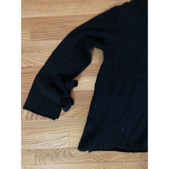 Bluenotes Women's Black Pullover Cardigan Sweater Long Sleeves with Bows… - Picture 5 of 7
